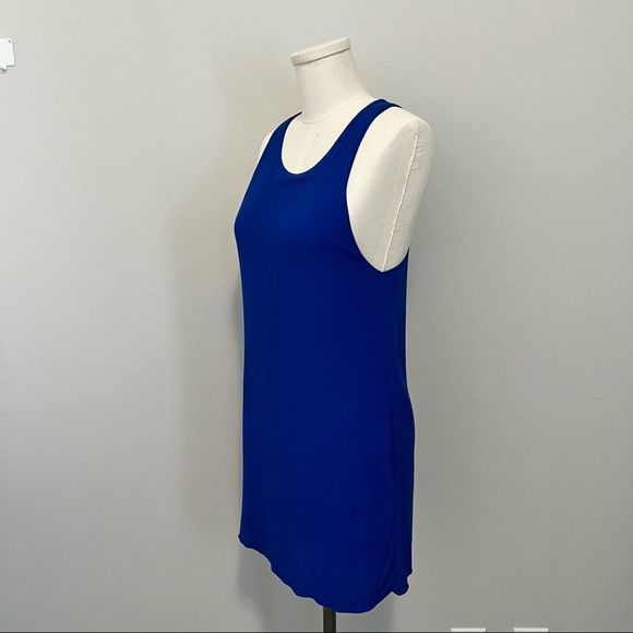 Aritzia Wilfred Free Sleeveless Sheath Mini Dress  Blue - Picture 4 of 15